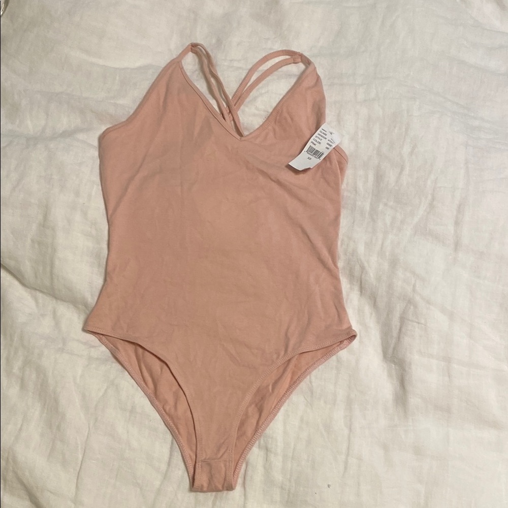 Strappy v-neck bodysuit with low back